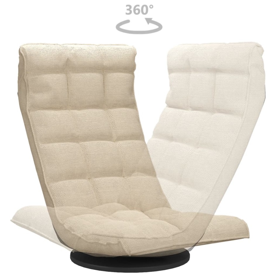 Silla de suelo giratoria de tela