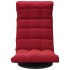 Silla de suelo giratoria de terciopelo rojo