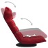 Silla de suelo giratoria de terciopelo rojo