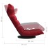 Silla de suelo giratoria de terciopelo rojo