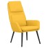 Sillón de relax de tela amarillo
