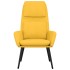 Sillón de relax de tela amarillo
