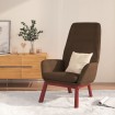 Sillón de relax de tela marrón