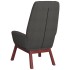 Sillón de relax de tela gris