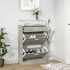 Mueble zapatero madera contrachapada gris hormigón 63x24x104