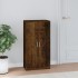Mueble zapatero madera contrachapada roble ahumado 55x35x108
