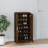 Mueble zapatero madera contrachapada roble ahumado 55x35x108