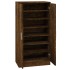 Mueble zapatero madera contrachapada roble ahumado 55x35x108