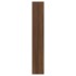 Mueble zapatero y espejo 3 niveles roble marrón 63x17x102,5