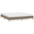 Cama sin colchón tela gris taupe 180x200