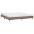 Cama sin colchón tela gris taupe 180x200