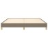 Cama sin colchón tela gris taupe 180x200