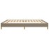 Cama sin colchón tela gris taupe 180x200