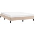 Estructura cama sin colchón cuero sintético capuchino