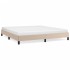 Estructura cama sin colchón cuero sintético capuchino