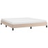 Estructura cama sin colchón cuero sintético capuchino