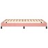 Estructura de cama sin colchón terciopelo rosa 140x200