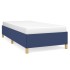 Estructura de cama sin colchón tela azul 90x200