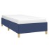 Estructura de cama sin colchón tela azul 90x200