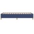 Estructura de cama sin colchón tela azul 90x200