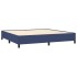 Cama sin colchón tela azul 200x200