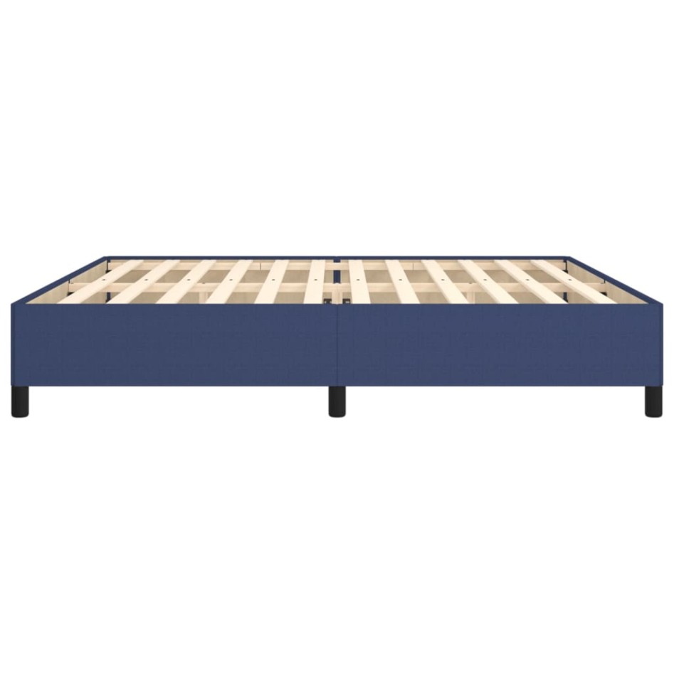 Cama sin colchón tela azul 200x200