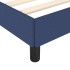 Cama sin colchón tela azul 200x200