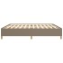 Cama sin colchón tela gris taupe 200x200