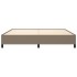 Cama sin colchón tela gris taupe 200x200