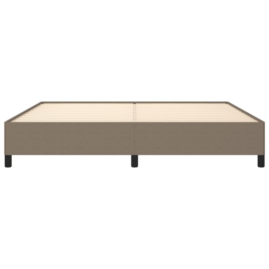 Cama sin colchón tela gris taupe 200x200