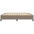 Cama sin colchón tela gris taupe 200x200