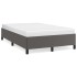Estructura de cama sin colchón cuero sintético gris 120x200