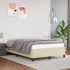 Estructura de cama sin colchón cuero sintético crema 120x200