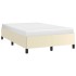 Estructura de cama sin colchón cuero sintético crema 120x200