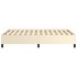 Estructura de cama sin colchón cuero sintético crema 120x200