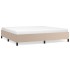 Estructura cama sin colchón cuero sintético capuchino