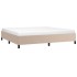 Estructura cama sin colchón cuero sintético capuchino