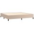 Estructura cama sin colchón cuero sintético capuchino