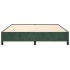 Estructura cama sin colchón terciopelo verde oscuro 160x200