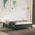 Estructura cama sin colchón terciopelo verde oscuro 140x200