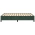 Estructura cama sin colchón terciopelo verde oscuro 140x200