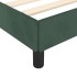 Estructura cama sin colchón terciopelo verde oscuro 140x200