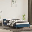 Estructura de cama sin colchón terciopelo azul oscuro 90x200 cm