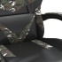Silla gaming giratoria cuero sintético negro y