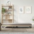 Sofá cama con portavasos tela gris
