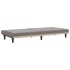 Sofá cama con portavasos tela gris