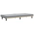 Sofá cama con portavasos tela gris