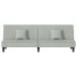 Sofá cama de terciopelo gris
