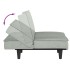 Sofá cama de terciopelo gris