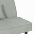 Sofá cama de terciopelo gris
